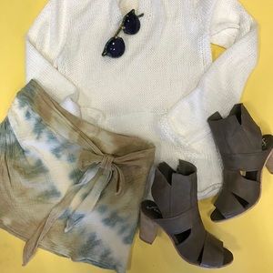 Free people tie dye mini skirt